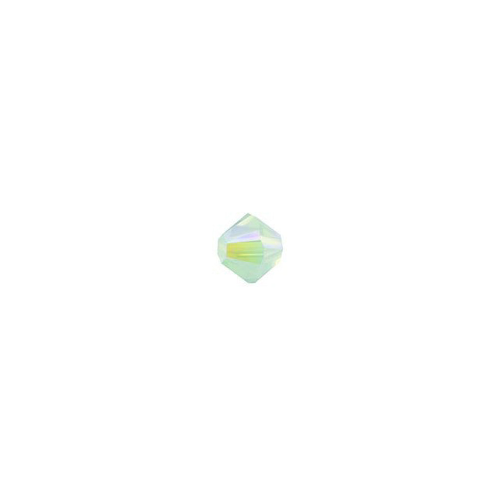 PRESTIGE Crystal, #5328 Bicone Bead 3mm, Chrysolite Opal Shimmer 2X (1 Piece)