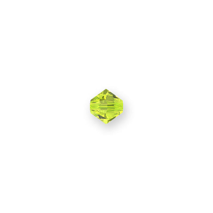 PRESTIGE Crystal, #5328 Bicone Bead 4mm, Citrus Green (1 Piece)