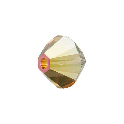 PRESTIGE Crystal, #5328 Bicone Bead 4mm, Metallic Sunshine (1 Piece)