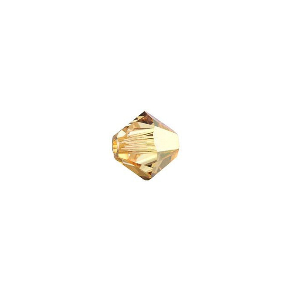 PRESTIGE Crystal, #5328 Bicone Bead 5mm, Metallic Sunshine (1 Piece)