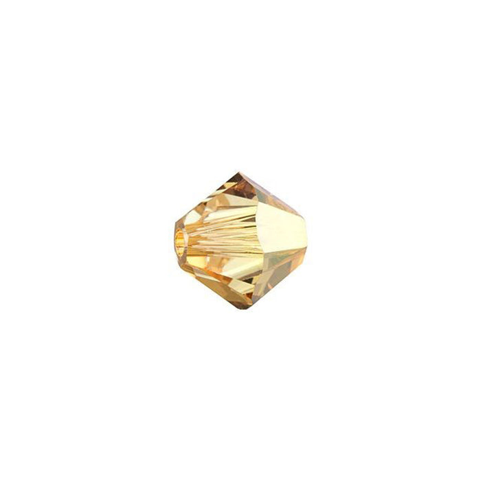 PRESTIGE Crystal, #5328 Bicone Bead 6mm, Metallic Sunshine (1 Piece)
