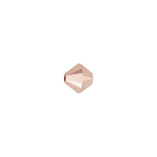 PRESTIGE Crystal, #5328 Bicone Bead 4mm, Rose Gold 2X (1 Piece)