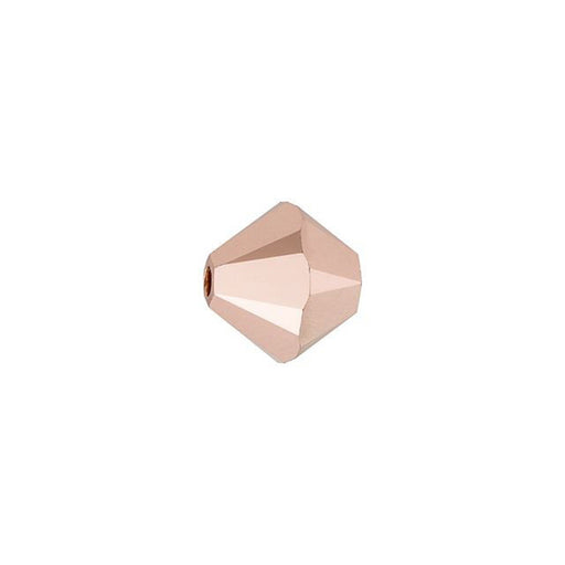 PRESTIGE Crystal, #5328 Bicone Bead 6mm, Rose Gold 2X (1 Piece)