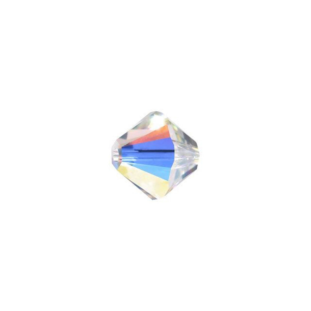 PRESTIGE Crystal, #5328 Bicone Bead 6mm, Crystal AB (1 Piece)