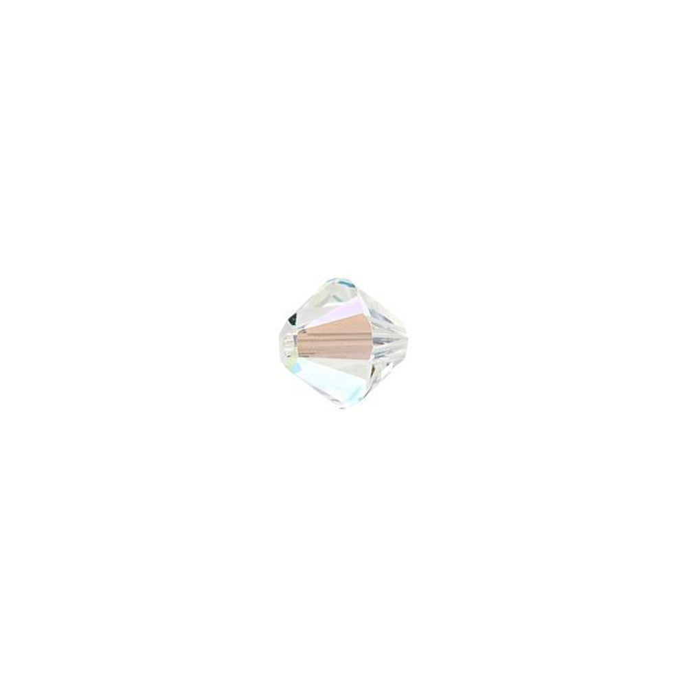 PRESTIGE Crystal, #5328 Bicone Bead 4mm, Crystal Shimmer (1 Piece)