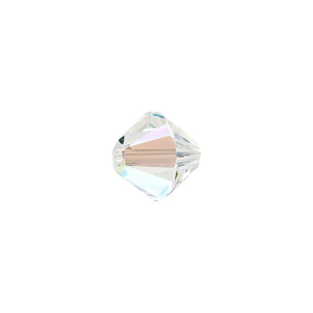 PRESTIGE Crystal, #5328 Bicone Bead 6mm, Crystal Shimmer (1 Piece)