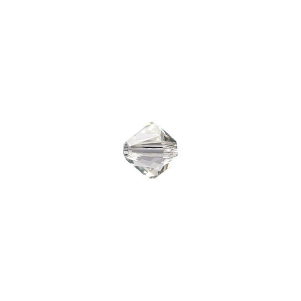 PRESTIGE Crystal, #5328 Bicone Bead 4mm, Crystal Silver Shade (1 Piece)