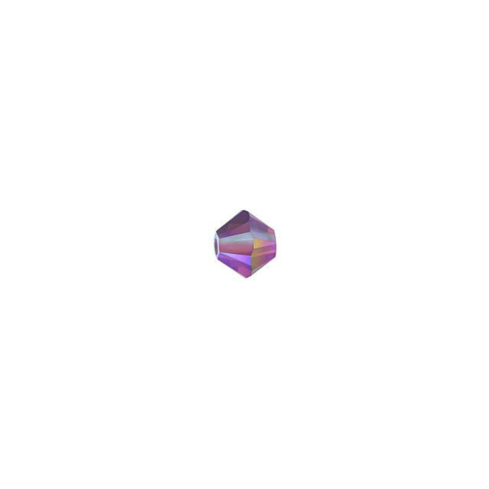 PRESTIGE Crystal, #5328 Bicone Bead 3mm, Cyclamen Opal Shimmer 2X (1 Piece)