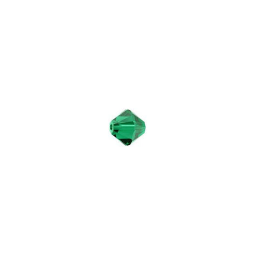 PRESTIGE Crystal, #5328 Bicone Bead 3mm, Emerald (1 Piece)