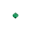 PRESTIGE Crystal, #5328 Bicone Bead 4mm, Emerald (1 Piece)