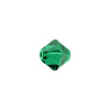 PRESTIGE Crystal, #5328 Bicone Bead 6mm, Emerald (1 Piece)