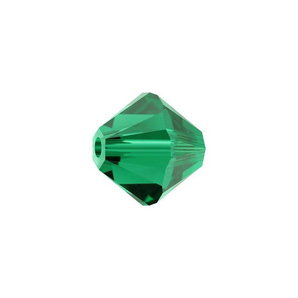 PRESTIGE Crystal, #5328 Bicone Bead 8mm, Emerald (1 Piece)