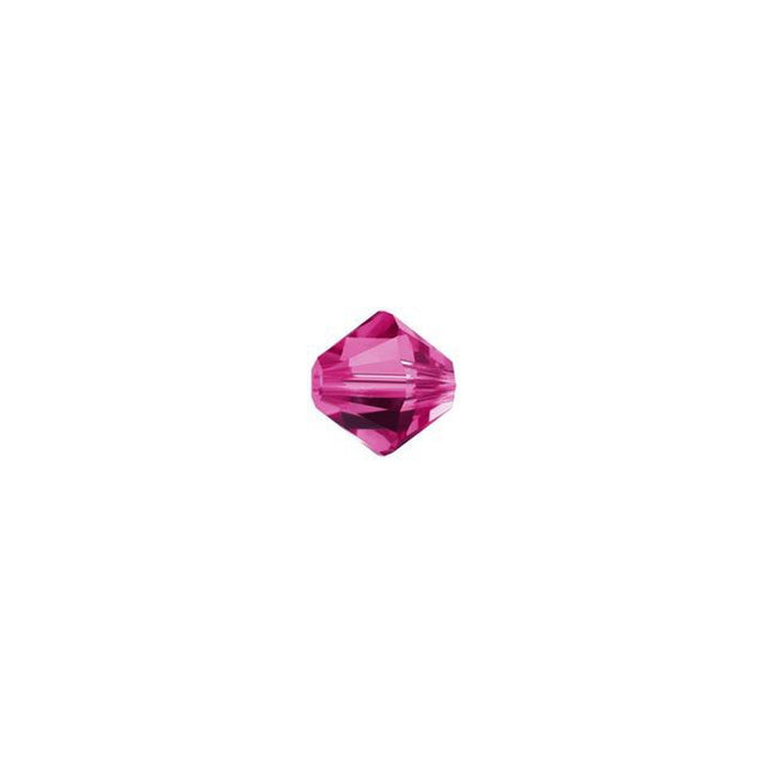 PRESTIGE Crystal, #5328 Bicone Bead 4mm, Fuchsia (1 Piece)