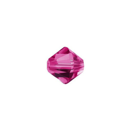 PRESTIGE Crystal, #5328 Bicone Bead 6mm, Fuchsia (1 Piece)