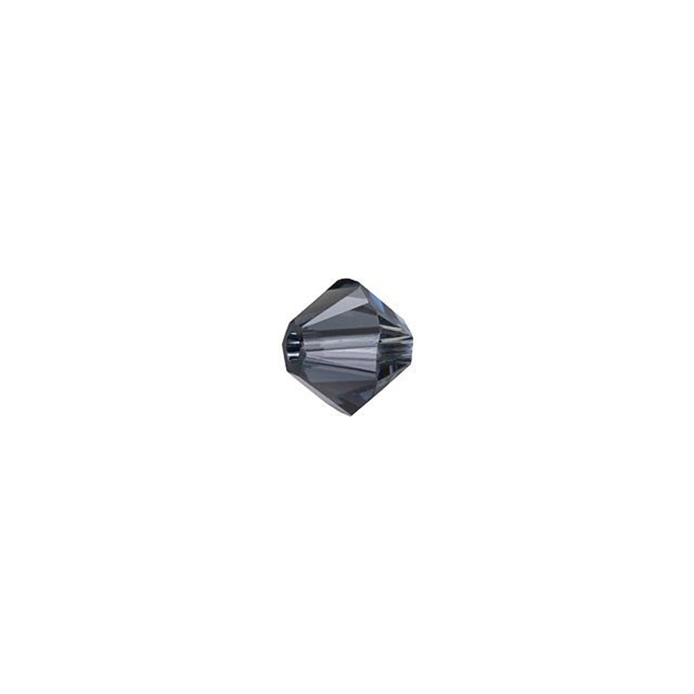 PRESTIGE Crystal, #5328 Bicone Bead 4mm, Graphite (1 Piece)