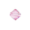 PRESTIGE Crystal, #5328 Bicone Bead 8mm, Light Rose (1 Piece)