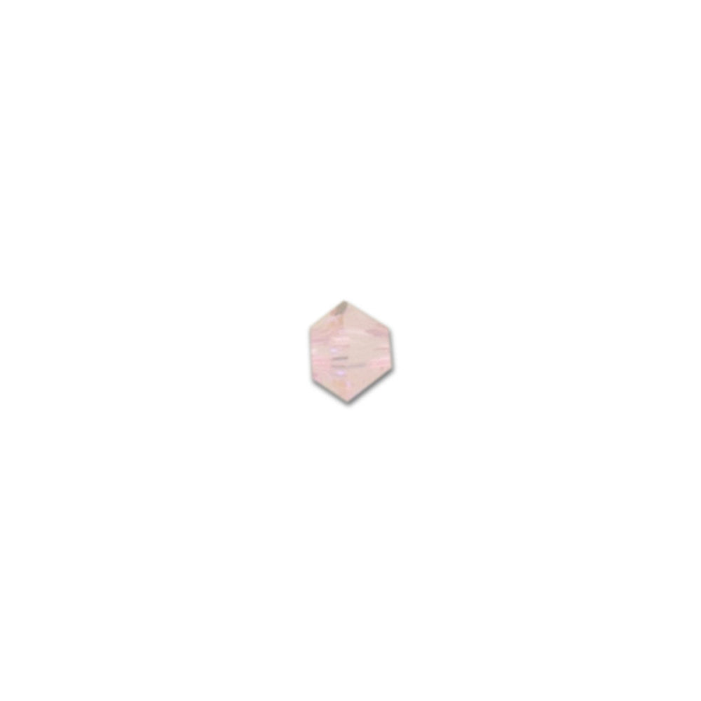 PRESTIGE Crystal, #5328 Bicone Bead 3mm, Light Rose Shimmer (1 Piece)