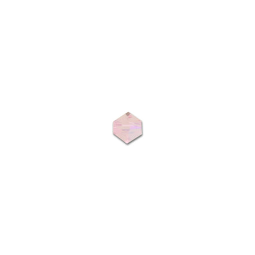 PRESTIGE Crystal, #5328 Bicone Bead 4mm, Light Rose Shimmer (1 Piece)
