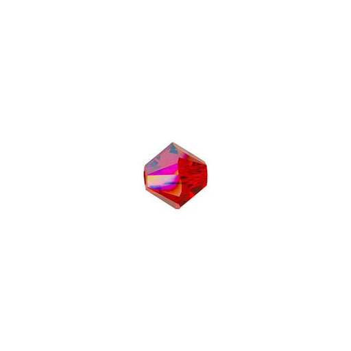 PRESTIGE Crystal, #5328 Bicone Bead 4mm, Light Siam Shimmer (1 Piece)