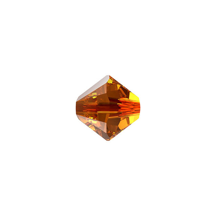 PRESTIGE Crystal, #5328 Bicone Bead 6mm, Light Amber (1 Piece)