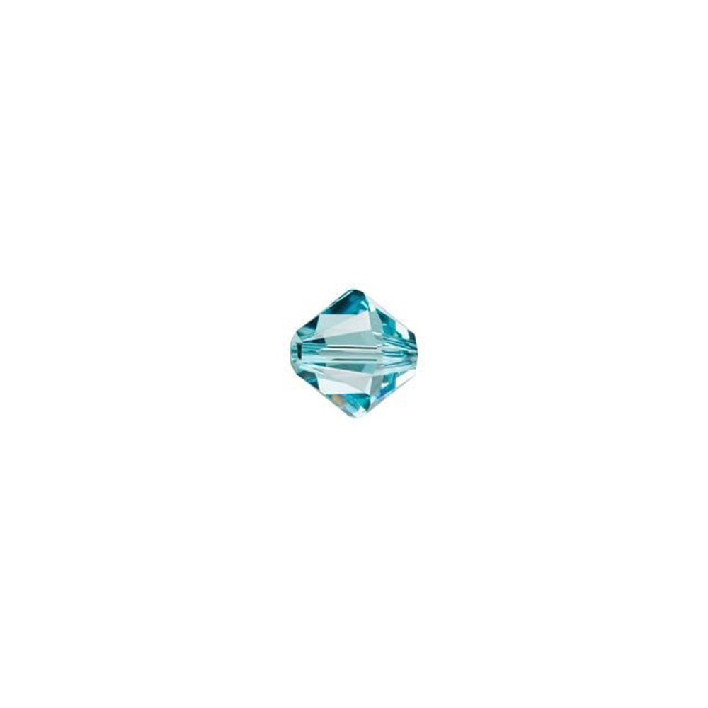 PRESTIGE Crystal, #5328 Bicone Bead 4mm, Light Turquoise (1 Piece)
