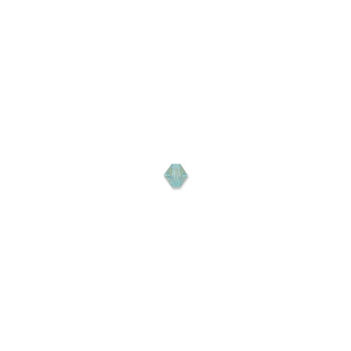 PRESTIGE Crystal, #5328 Bicone Bead 6mm, Light Turquoise Shimmer (1 Piece)