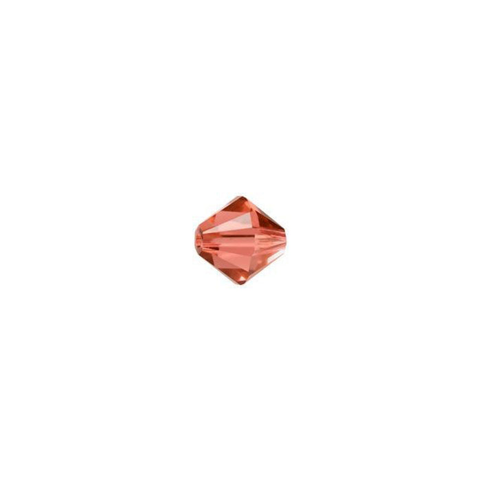 PRESTIGE Crystal, #5328 Bicone Bead 4mm, Padparadscha (1 Piece)