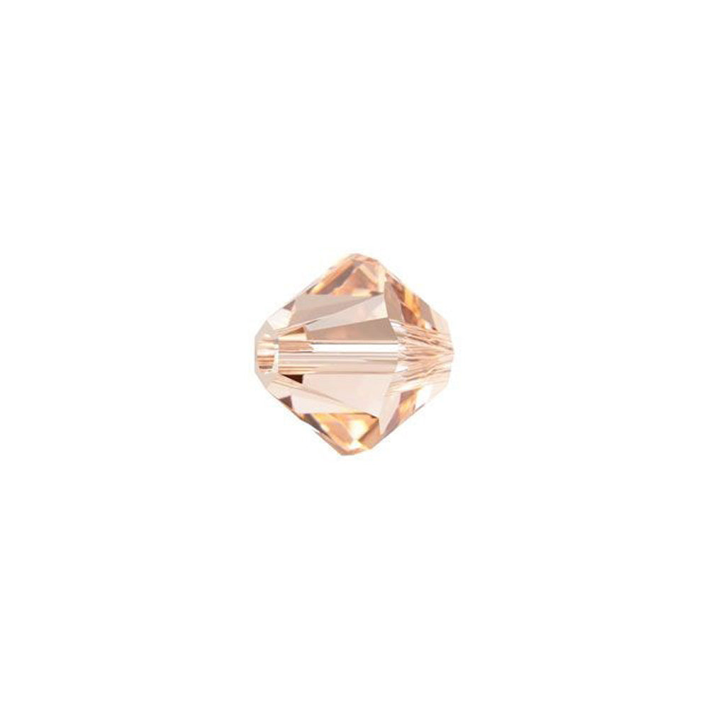 PRESTIGE Crystal, #5328 Bicone Bead 6mm, Light Peach (1 Piece)