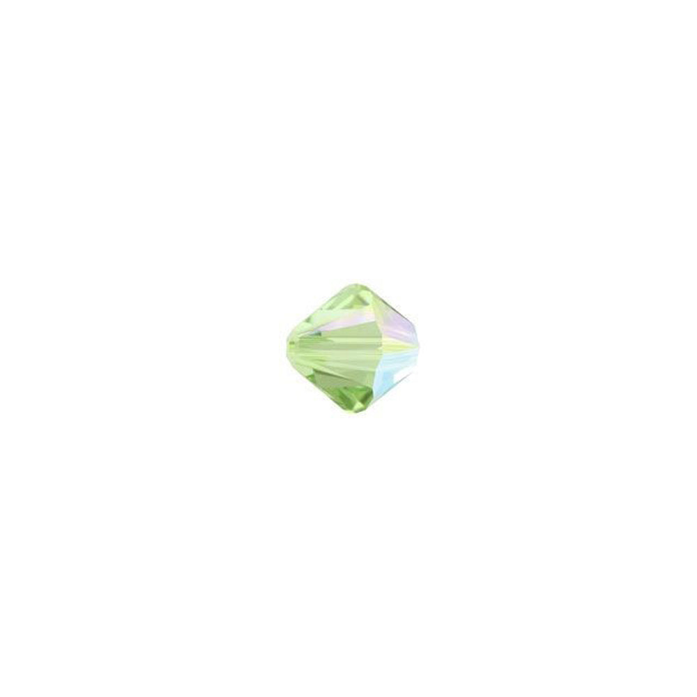 PRESTIGE Crystal, #5328 Bicone Bead 4mm, Peridot AB (1 Piece)