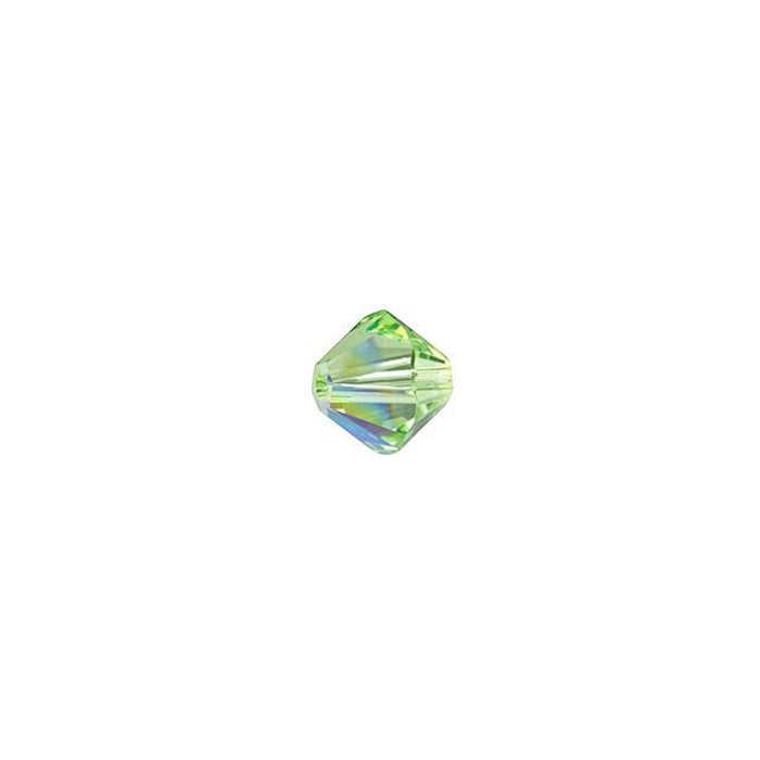 PRESTIGE Crystal, #5328 Bicone Bead 4mm, Peridot Shimmer (1 Piece)