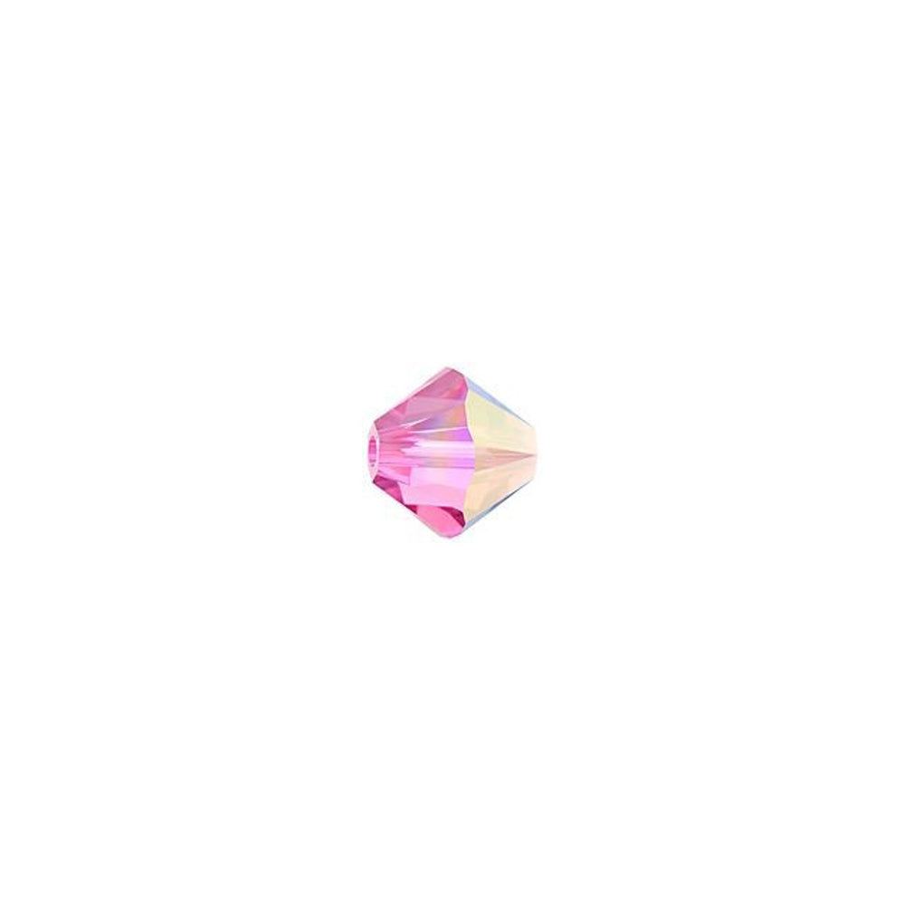 PRESTIGE Crystal, #5328 Bicone Bead 4mm, Rose AB (1 Piece)