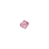 PRESTIGE Crystal, #5328 Bicone Bead 4mm, Light Rose (1 Piece)