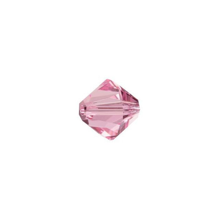 PRESTIGE Crystal, #5328 Bicone Bead 6mm, Light Rose (1 Piece)