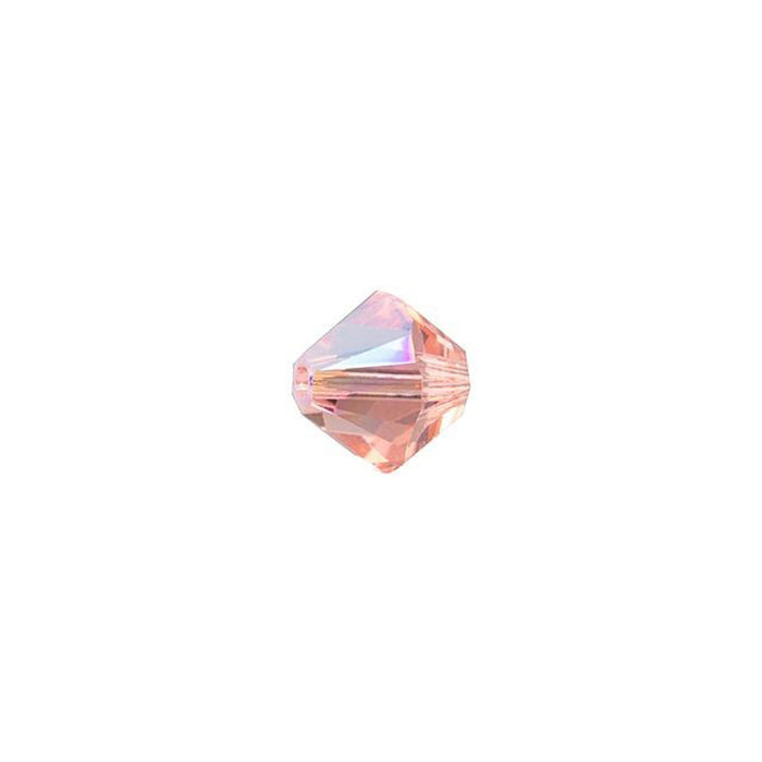 PRESTIGE Crystal, #5328 Bicone Bead 5mm, Peach Shimmer (1 Piece)