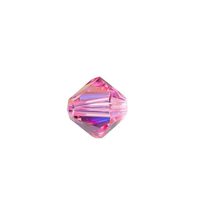 PRESTIGE Crystal, #5328 Bicone Bead 6mm, Rose Shimmer (1 Piece)