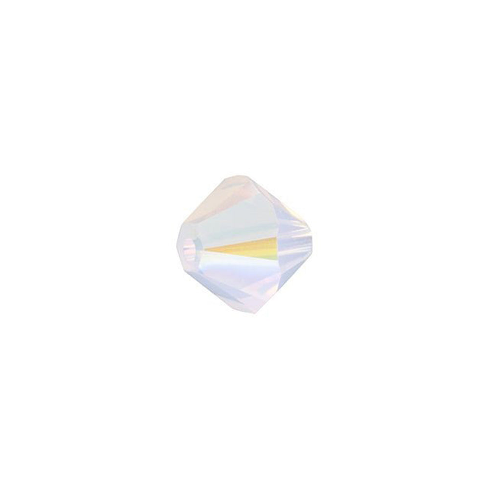 PRESTIGE Crystal, #5328 Bicone Bead 6mm, Rose Water Opal Shimmer (1 Piece)