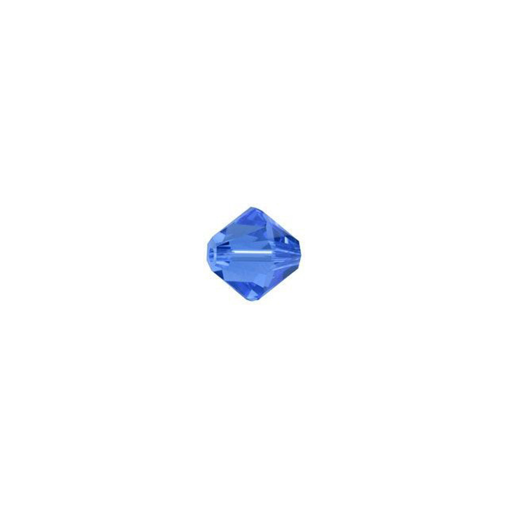 PRESTIGE Crystal, #5328 Bicone Bead 4mm, Sapphire (1 Piece)