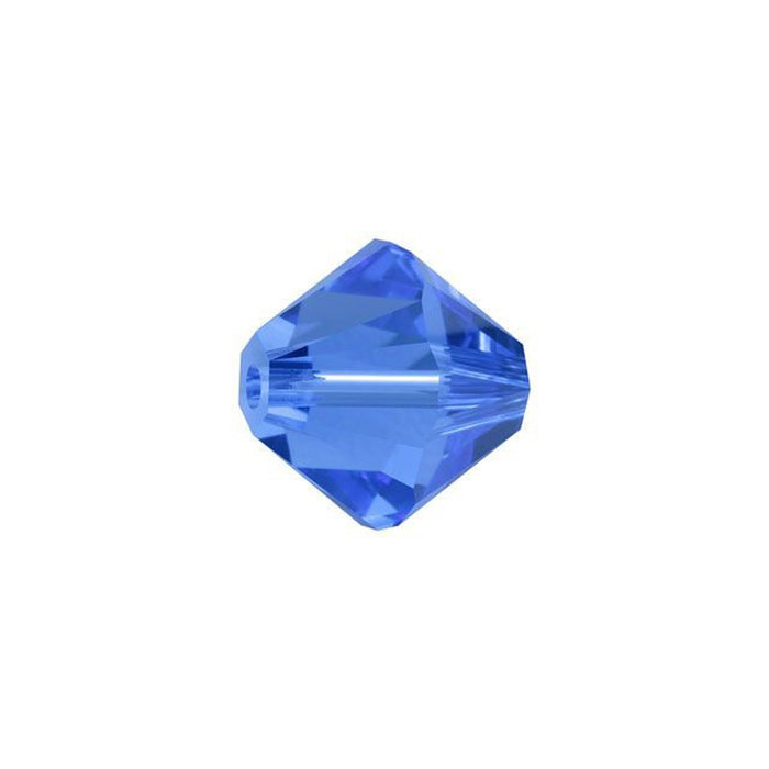 PRESTIGE Crystal, #5328 Bicone Bead 8mm, Sapphire (1 Piece)