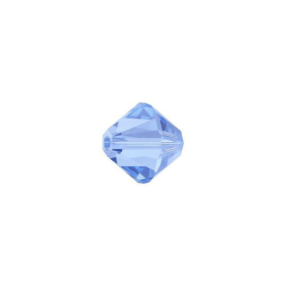 PRESTIGE Crystal, #5328 Bicone Bead 6mm, Light Sapphire (1 Piece)