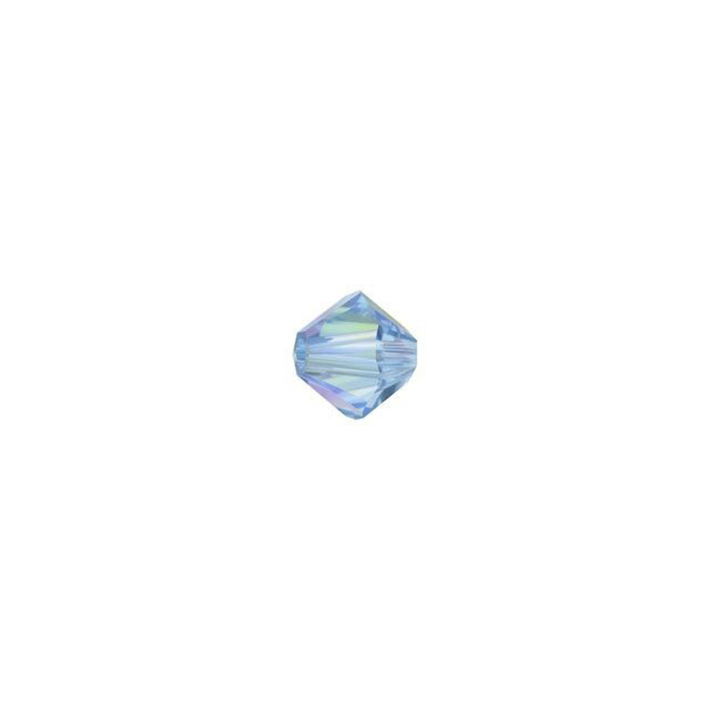 PRESTIGE Crystal, #5328 Bicone Bead 4mm, Light Sapphire AB (1 Piece)