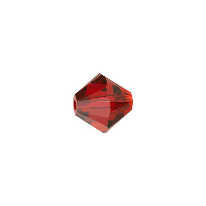 PRESTIGE Crystal, #5328 Bicone Bead 6mm, Scarlet (1 Piece)