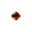 PRESTIGE Crystal, #5328 Bicone Bead 5mm, Smoked Amber (1 Piece)