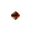 PRESTIGE Crystal, #5328 Bicone Bead 5mm, Smoked Amber (1 Piece)