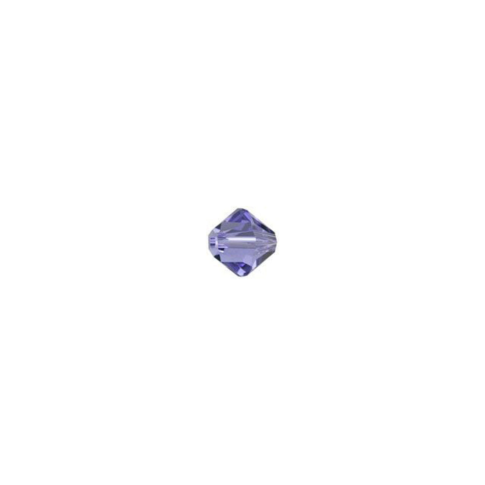 PRESTIGE Crystal, #5328 Bicone Bead 3mm, Tanzanite (1 Piece)