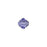 PRESTIGE Crystal, #5328 Bicone Bead 5mm, Tanzanite (1 Piece)