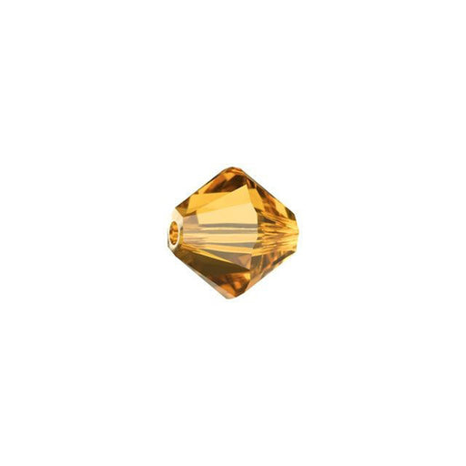 PRESTIGE Crystal, #5328 Bicone Bead 6mm, Topaz (1 Piece)