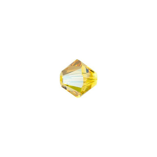 PRESTIGE Crystal, #5328 Bicone Bead 5mm, Light Topaz Shimmer (1 Piece)