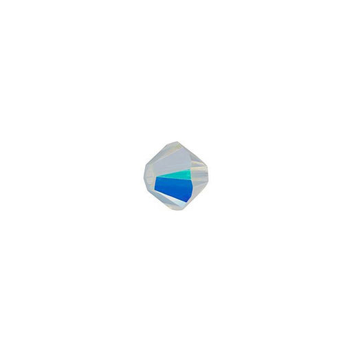 PRESTIGE Crystal, #5328 Bicone Bead 4mm, White Opal AB (1 Piece)