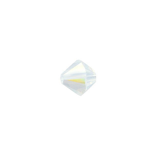 PRESTIGE Crystal, #5328 Bicone Bead 5mm, White Opal Shimmer (1 Piece)