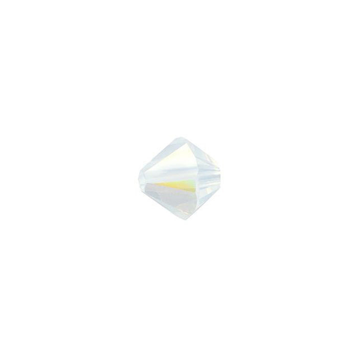 PRESTIGE Crystal, #5328 Bicone Bead 5mm, White Opal Shimmer (1 Piece)